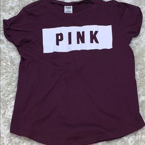 Pink maroon t shirt